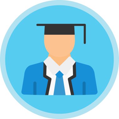 öğrenci simgesi vektör illüstrasyonu