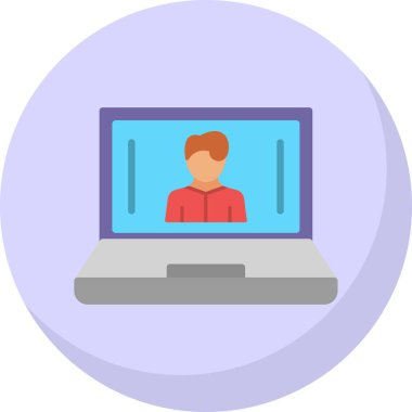 Bilgisayar. Web simgesi basit illüstrasyon