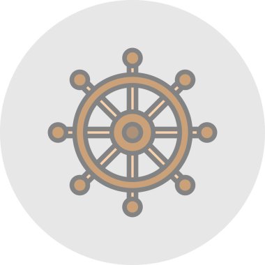 Direksiyon Düz Vektör Simgesi