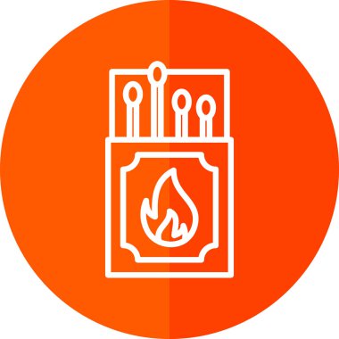 Eşsiz ateş alev vektör çizgisi simgesi