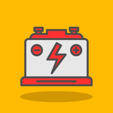 Pil. Web simgesi basit tasarım                       