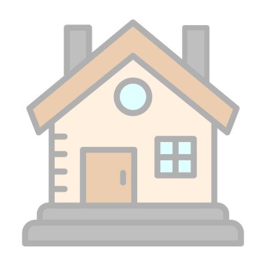 Kabin vektör simgesi modern basit illüstrasyon 