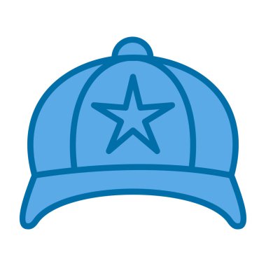 Şapka simgesi vektör illüstrasyonu