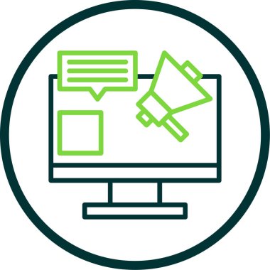 İletili dizüstü bilgisayar, vektör illüstrasyonu