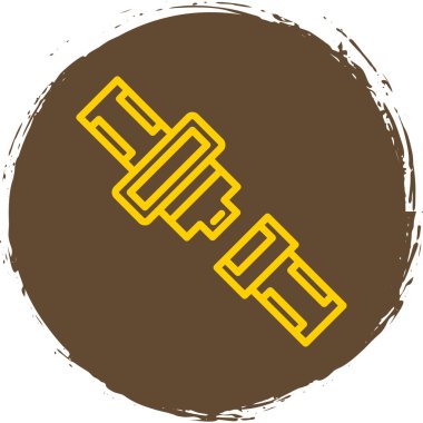 Emniyet kemeri düz simgesi, vektör illüstrasyonu 