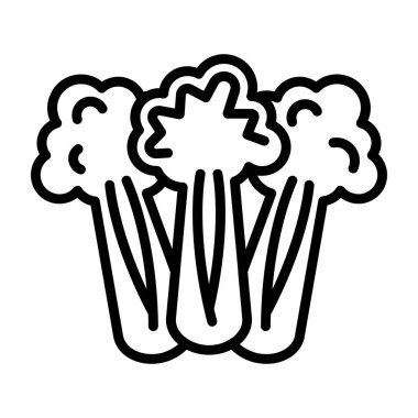 Kereviz simgesi, basit vektör çizimi. Sağlıklı yemek.