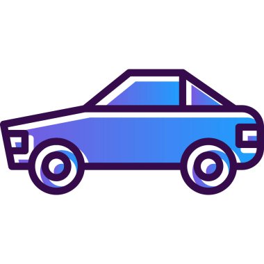 - Araba. Web simgesi basit illüstrasyon 