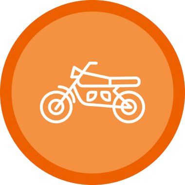 motosiklet simgesi, vektör illüstrasyonu basit tasarım