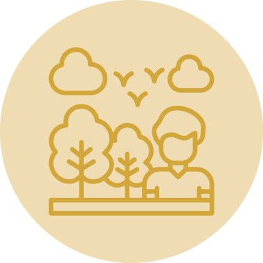 Ağaçlı Maceracı 'nın vektör simgesi