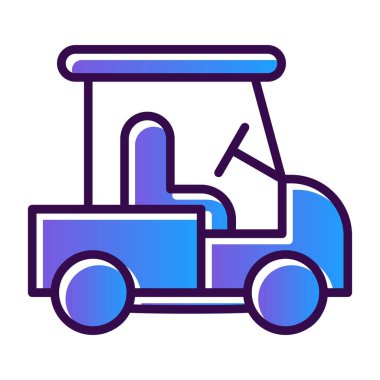 forklift simge vektör illüstrasyonu