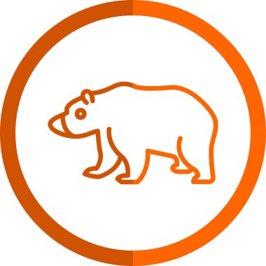 vektör çizgisi hayvan simgesi