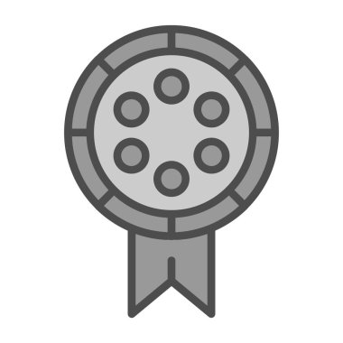 Tek bir ödül simgesinin vektör illüstrasyonu