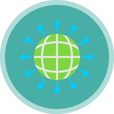 Dünya ikonu, illüstrasyon. vektör tasarımı
