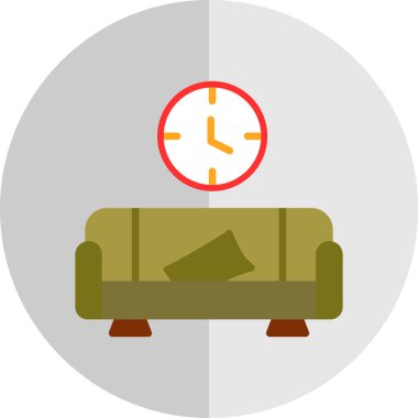 kanepe ikonu vektör illüstrasyonu