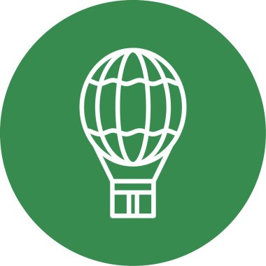 sıcak hava balonu. vektör çizim