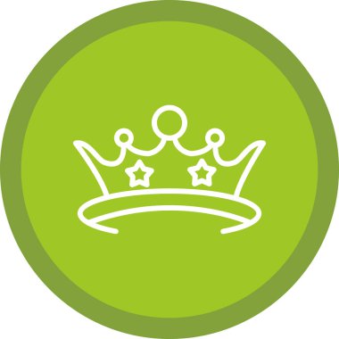 taç simgesi vektör illüstrasyonu