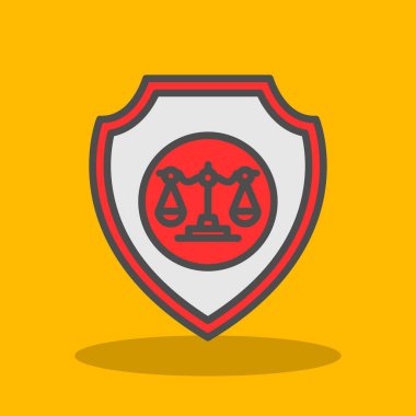 kalkan ikon vektör illüstrasyonu