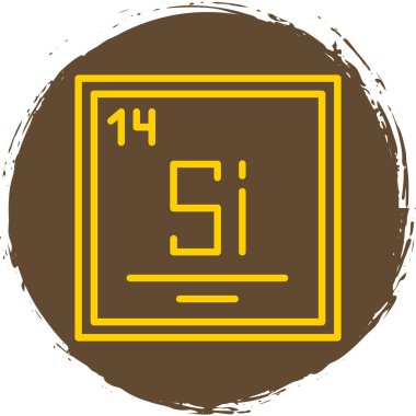 Tek bir simgenin vektör illüstrasyonu