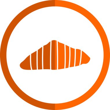 Kruvasan web simgesi, vektör çizim