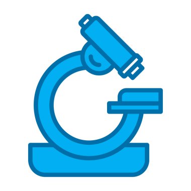 mikroskop simgesi, vektör illüstrasyonu basit tasarım