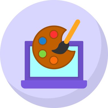 palet palet simgesini düz biçimde fırçala