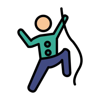 Web simgesi vektör illüstrasyonuna tırmanılıyor