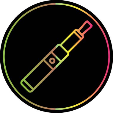 Basit yassı elektronik sigara ikonu 