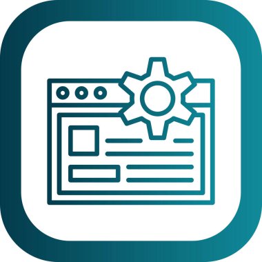 vektör ayarı simgesi, vektör, illüstrasyon tasarımı