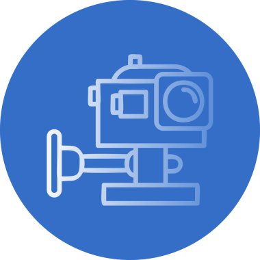 Eylem Kamerası simgesi, vektör illüstrasyonu basit tasarım