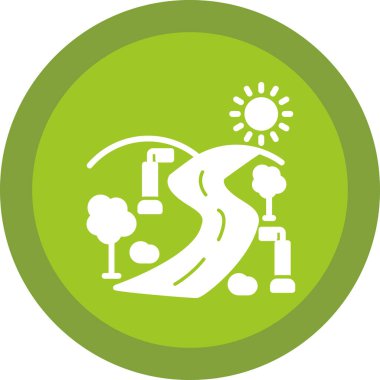 elektrik pompası web simgesi, basit illüstrasyon