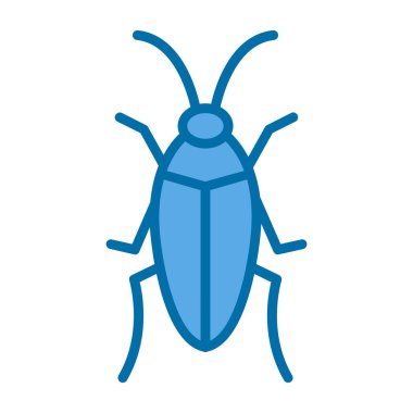 Hamamböceği web simgesi ana hatları vektörü 