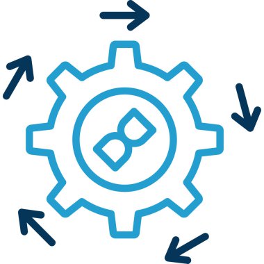 dişli ayarları web simgesi basit vektör resimlemesi