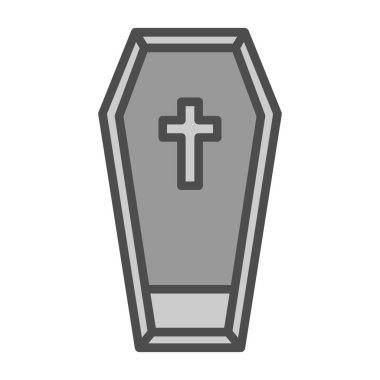 Tabut vektör satırı simgesi