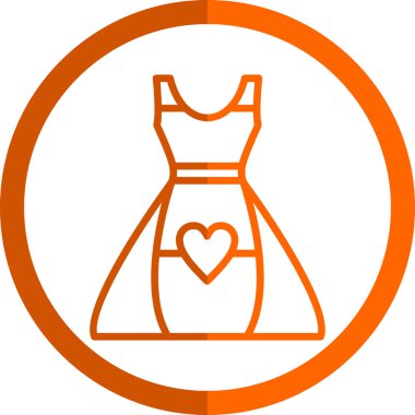 elbise simgesi, vektör illüstrasyonu basit tasarım