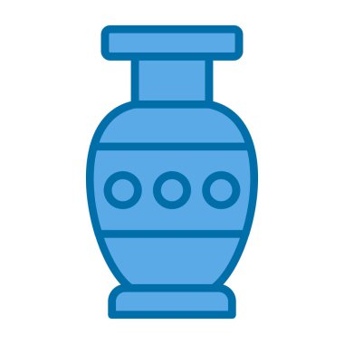 Güzel vazo simgesinin vektör illüstrasyonu             