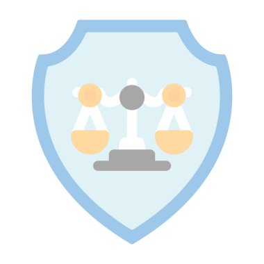 Güvenlik renkli vektör simgesi