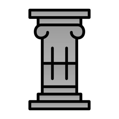 Sütun. Web simgesi basit illüstrasyon