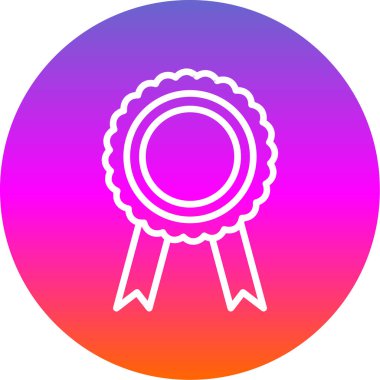 Madalya. Web simgesi basit illüstrasyon