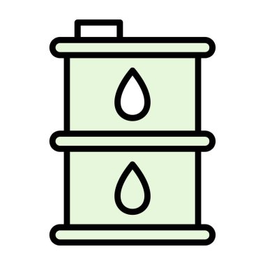 Petrol tankı ikonu. Web için tank vektör simgelerinin özet çizimi