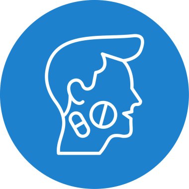 Maskeli bir adamın vektör çizimi