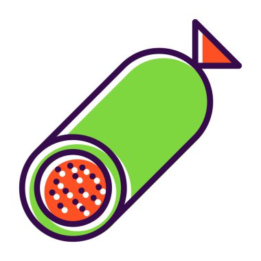 Bir roket simgesinin vektör çizimi