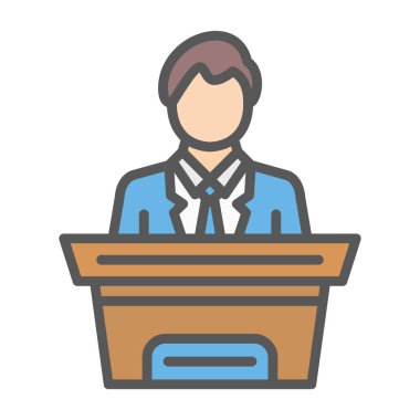 Siyaset simgesi vektör illüstrasyonu