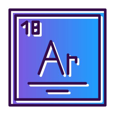 Bir harfin modern simgesinin vektör çizimi