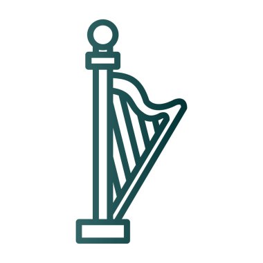 Harp simgesi, vektör illüstrasyonu