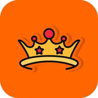 Taç. Web simgesi basit illüstrasyon