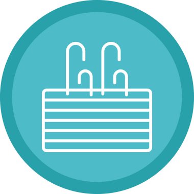 Beyaz arkaplanda izole edilmiş ana hatlı pasta simgesi. kek sembolü