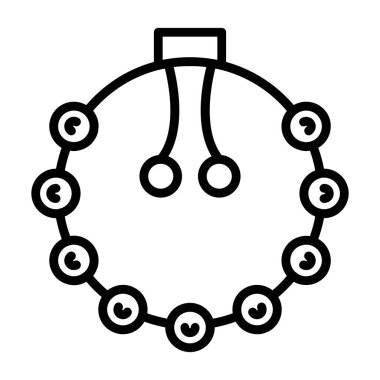 zincir bağlantısı simgesi. Beyaz arkaplanda izole edilmiş web tasarımı için ana hat zincir vektör simgesi