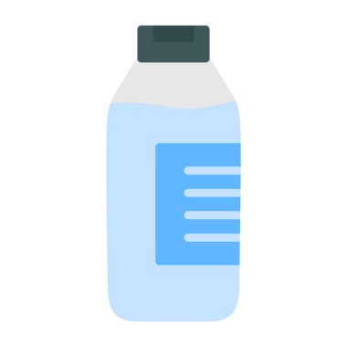 Süt düzlüğü simgesi, vektör illüstrasyonu