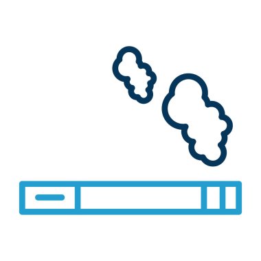 Basit sigara içen vektör simgesi tasarımı