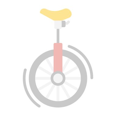 Unicycle simgesinin vektör illüstrasyonu